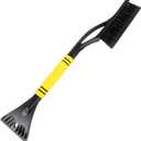 DXNQ Car Snow Brush and Ice Scraper, 24" Scratch Free Snow Remover with Comfortable Foam Grip, Detachable Winter Cleaning Brush Ice Scraper for Car Windshield Window Roof (Yellow) (EXP 01/01/27)