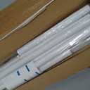 2 Pack Shower Curtain Rod 31-76 Inches Adjustable Tension Curtain Rod No Drilling Spring Loaded Curtain Rods White Shower Rods For Bathroom,Window,Closet,Room Divider,7/8" Diameter