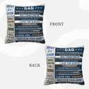 Father Gifts, Dad's Birthday Gifts Pillow Case 18"X18", Funny Dad Gift from Daughter Son, Father's Day Pillowcover, Best Dad Ever Gift Throw Pillow Cover