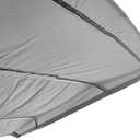 Bimini Top Replacement Canvas，3 Bow Bimini Tops Canvas Cover with Zipper Easy Install，Windproof Waterproof and UV-Proof Bimini Top Canvas Only No Frame (Light Grey, 3 Bow 6'L x 46" H x 55"-60" W)