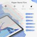 MOBDIK 2 Pack Paperfeel Screen Protector Compatible with iPad A16 11th / 10th Generation (2025/ 2022) & iPad Air 11 M3 2025 / M2 2024, Crafted for Natural Writing, Less Reflection, Easy Installation