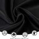 Basoteeuo Midi Skirts for Women High Waist Satin Summer Casual Sexy Midi Length Elastic Skirt (S)