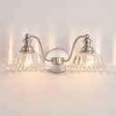 XIEDUN Brushed Nickel 2 Light Vanity Lights Fixture Lights for Bathroom