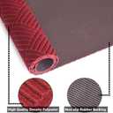 Runner Rugs 2FTx6FT Indoor Outdoor Hallway Runner Rubber Backing Non-Slip Carpet Washable Area Rugs Custom Sizes for Entryway Kitchen Bathroom Laundry Room Balcony Patio Red