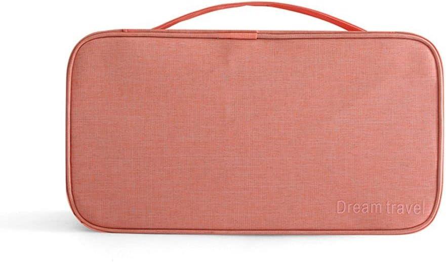1Pcs Portable Travel Storage Organizer Waterproof Underwear Bra Socks Womes Storage Bag Foldable Organisato Travel Underwear Bra Organizer Laundry Packaging (rosa)