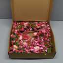 LLZLL Valentines Day Wreath Decor, 22inch Artificial Pink Wreath with Tulip Berry Green Leaf Element, Valentines Wreaths for Front Door Wedding Anniversary Party Candlelight Dinner Decorations