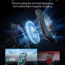 ESR for MagSafe Car Mount Charger with CryoBoost, Phone Cooling MagSafe Car Charger, Magnetic Wireless Car Charging, Air Vent/Dashboard Car Phone Holder for iPhone 17e/17-12, S26/S25, Fast Charging