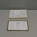 3-2x3'' Gold Multi Metal Picture Frame 3 section frame 2pack, Elegant Bamboo Detail Designs Gold Plated Photo Frames 3-2x3'' Baby Nurse frames With Soft Touch Velvet Backing for Desktop and Wall Dcor(Gold)