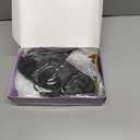 Afro Wig Men 70s Disco Costume Wig With Glasses Necklace Mustache and Wig Cap Natural Fluffy Short Black Curly Synthetic hair Wig for Halloween Christmas Cosplay Party