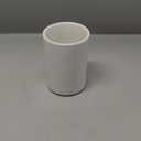 Japanese simple black and white style, handleless ceramic mug, tea cup, toothbrush holder, coffee cups (White)