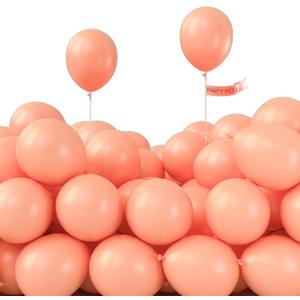 PartyWoo Peach Balloons 50 pcs 5 Inch Small Mini Pastel Light Orange Peachy Pink Latex Balloons for Wedding Baby Shower Gender Reveal Graduation Birthday Party Decorations Peach-Y21