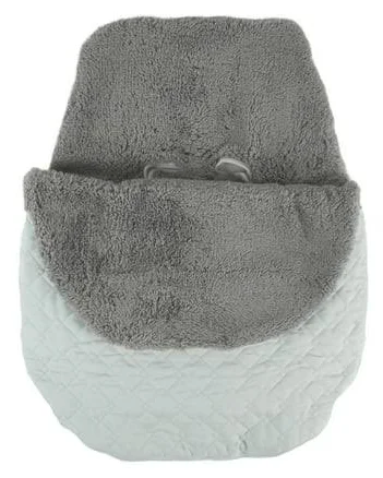Tadpoles Plush MicroSherpa Lining Stroller and Car Seat Cover. Quilted outer layer.