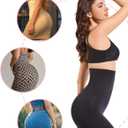 High-Waist Seamless Shapewear Shorts, No-Roll Waistband, Tummy Control for Daily Wear, M-4XL (Black)