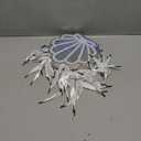 Locmeo 12 Pack Sea Shell Gift Bags Mermaid Goodie Bags Party Favor Iridescent with Handle for Under The Sea Party Summer Ocean Beach Birthday Wedding Shower Celebration Supplies Decoration