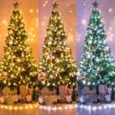 AWQ 66FT 200 LED Christmas String Lights Fairy String Lights Plug in 11 Modes Timer Function Waterproof Extendable with Remote Control for Indoor Outdoor Wedding Party Christmas Decor(Warm & White)