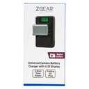 ZGEAR - Universal Camera Battery Charger W/LCD Charge Display