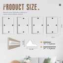 Peel and Stick Wall Molding Kit, Accent Wall Panels for Interior Wall Decor with Double-Sided Tape, 4 Set Pre-Cut PS Wainscoting Panels (16 * 24 in), 16x24