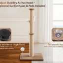 Tall Cat Scratching Post 36 inch Large Cat Scratch Post for Indoor Cats with Durable Natural Sisal Rope Scratcher Post Tree Kitten Interactive Toy-Gray