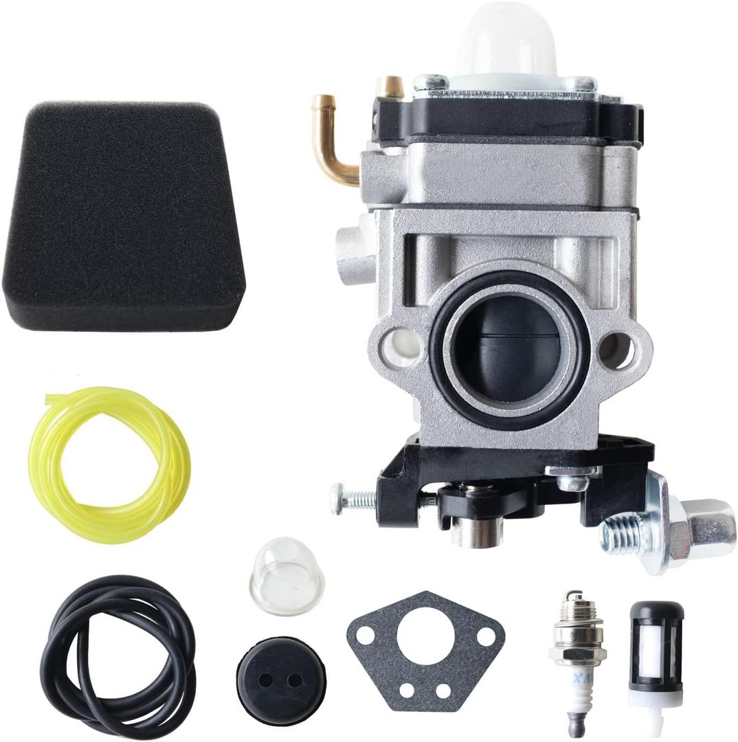 300486 43cc Carburetor For Earthquake E43 MC43 Auger Tiller Parts Earthquake 43cc Viper Engine E43 E43CE Auger MC43 MC43E Cultivator Powermate 43cc Tiller Carburetor w 3004156 Air Filter