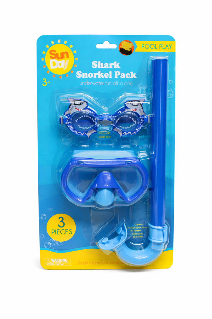 Pack Of 3, Shark SNORKEL PACK (3 Pieces)