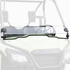 SAUTVS Front Half Windshield for Honda Pioneer 520 500 2015-2025, Clear Durable Front Half Windscreen for Honda Pioneer 520 2021-2023 2025, Pioneer 500 2015-2023 Accessories