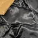 MR&HM Satin Bed Sheets, Queen Size Sheets Set, 4 Pcs Silky Bedding Set with Elastic Corner Straps and 15 Inches Deep Pocket for Mattress (Queen, Black)