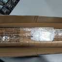 LazBlinds No Drill Bamboo Roman Shades, 37" W x 48" H, Malay Oak
