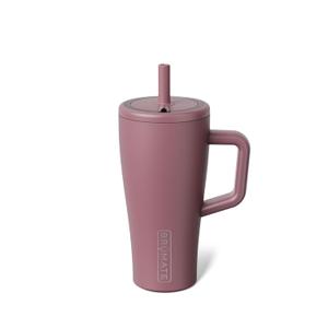 BrMate Era 20 oz Tumbler with Handle and Straw | 100% Leakproof Insulated Tumbler with Lid and Straw | Made of Stainless Steel | Cup Holder Friendly Base | 20oz (Rose Taupe)