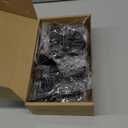 JQK Black, Soft Closing 1/2" Partial Overlay Cupboard Door Hinge for Face Frame Cabinets with Door Bumper, Metal 10 Pack, CH300-BK-P10