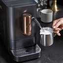 Caf Affetto Automatic Espresso Machine + Milk Frother | Built-In & Adjustable Espresso Bean Grinder | One-Touch Brew in 90 Seconds | Matte Black, 1.2 Liter, (C7CEBBS3RD3)