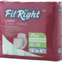 FitRight Plus Liners, Heavy Absorbency, 13 x 30, 20 Count(Pack of 4)