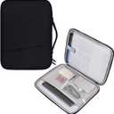 12-12.9 Inch Tablet Sleeve Bag for 12.4" Samsung Galaxy Tab S10+ S9+ Plus/S8+/S7+ Plus/S7 FE,13" iPad Air M4 M3 M2/iPad Pro M5 M4/Pro 12.9"/Microsoft Surface Go 2 12.4"/Pro 11 10 Carrying Case-Black