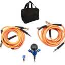 Outran 4 Tire Inflation Deflation System Up to 200" Wheelbase,High Flow 4 Tire Inflator for Truck, Car, Trailers & Motorcycles with Digital Tire Pressure Gauge and Closed Flow Air Chuck