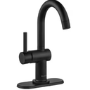 Glacier Bay Dorind Single Hole Single-Handle High-Arc Bathroom Faucet in Matte Black