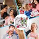 KY&BOSAM Crystal Butterfly Suncatchers for Windows Hanings Stained Glass Wind Chimes with Metal Charms Colorful Rainbow Prisms Garden Decor for Mom Grandma Christmas Wedding Gifts 8" Hanging Ornament