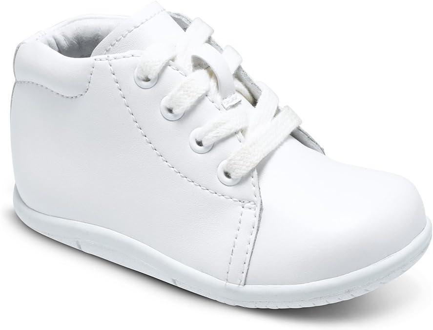 Stride Rite Baby Boys' SRT Elliot Sneakers (6.5 Wide Toddler, White)