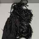 Women Halter Tassel Fringe Romper Layered Fringe Mini Dress Sexy Backless Short Jumpsuit Playsuit Disco Birthday Dance Outfit (Black)