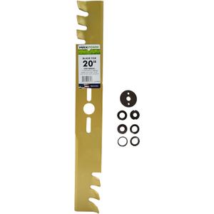 Maxpower 331980B 20Inch Universal Gold Metal Mulching Blade,yellow