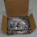 Acrridi Stocking Hangers for Mantel,4 Pcs 2 in 1 Adjustable Fireplace Christmas Stocking Holder,NoDrill, Easy to Install Garland Hanger for Christmas Decorations,Fits 0.1”3.5”Mantles(Black, 4)