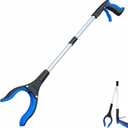 Grabber Reacher Tool - 32 Extra Long Foldable Gripper and Reaching Tool - Heavy Duty Pick Up Stick Grabbers for Seniors, Trash, Surgery Recovery Must Haves Gifts (Blue)