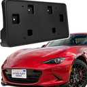 ABS Front License Plate Holder Compatible with Mazda Miata MX-5 ND 2016-2025, Anti-Vibration License Plate Mounting Bracket, Rust-Proof Replacement Frames with Screws, Quick Installation