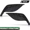Front Bumper Fog Light Cover Lamp Frame Fit for Toyota Camry SE XSE 2021 2022 2023,Left & Right,Does NOT Fit LE XLE Model,Replace for TO1039243, TO1038243