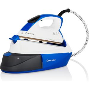 1500W Ironing Station with Ceramic Soleplate, Iron Lock for Easy Carry, 1 Ltr Removable Water Tank and Auto Shut-Off, Digital Display, Continuous Home Steam Iron