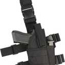 ASETIC Drop Leg Holster for Pistol- Right Handed Tactical Thigh Airsoft Pistol Holster with Magazine Pouch Adjustable Gun Holster (Right Hand)