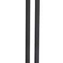 KOKOSIRI Bathroom Towel Rack 2-Tier Standing Towel Racks with Marble Base, Stainless Steel Freestanding Towel Bars, Thicken Steady Design, Matte Black THS0001-BK