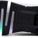 Nsasy Girls Boys Roller Shoes with LED Light Up Wheels Sneakers Kids Roller Skates Shoes for Kids for Children (Black)