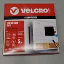 VELCRO Brand Sticky Back Tape for Organization, 15' x 3/4", Black, (90081)