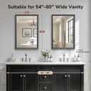 USHOWER 2 Pack 24x36 Inch Black Bathroom Mirrors for Over Sink