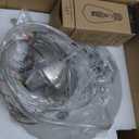 KoKo&Yukina 10 Inch Pendant Light Nickel Globe Pendant Lights Kitchen Island Mid Century Light Fixture Adjustable Globe Cluster Lights with Milky White Glass Shade for Dining Room Living Room