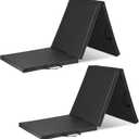 ProSource Tri-Fold Folding Thick Exercise Mat 6’x2’ with Carrying Handles for MMA, Gymnastics, Stretching, Core Workouts